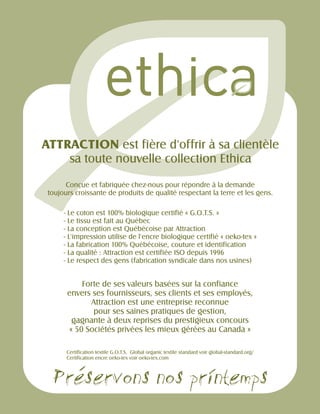 Certification Ethica