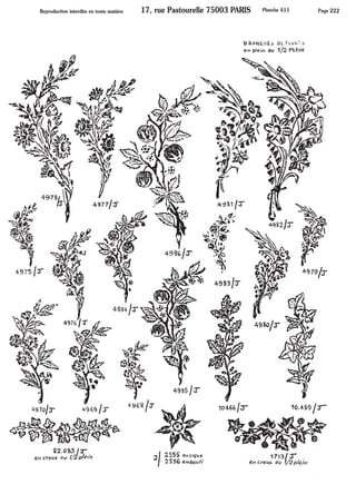 Feuilles fleurs fruits - Pièces estampées ARTMETAL FRAMEX