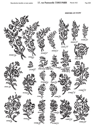 Feuilles fleurs fruits - Pièces estampées ARTMETAL FRAMEX