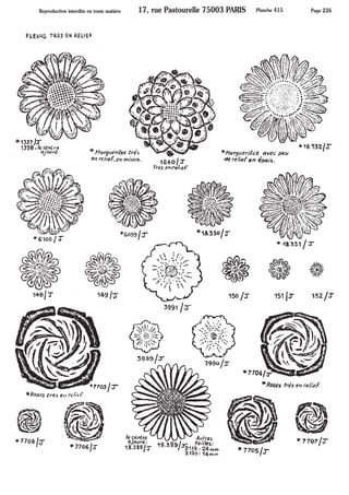 Feuilles fleurs fruits - Pièces estampées ARTMETAL FRAMEX