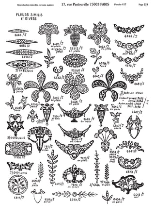 Feuilles fleurs fruits - Pièces estampées ARTMETAL FRAMEX