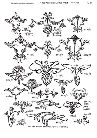 Feuilles fleurs fruits - Pièces estampées ARTMETAL FRAMEX