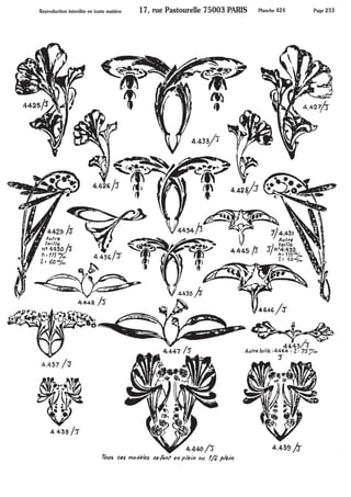 Feuilles fleurs fruits - Pièces estampées ARTMETAL FRAMEX