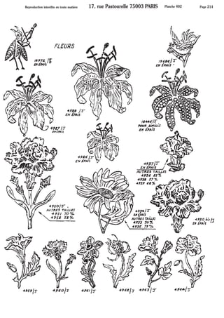 Feuilles fleurs fruits - Pièces estampées ARTMETAL FRAMEX