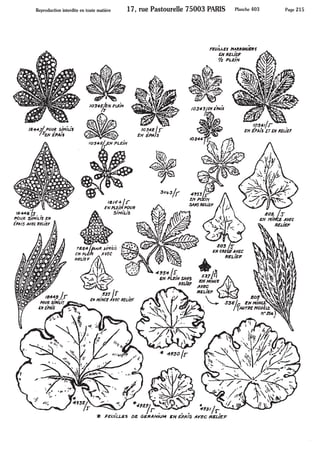 Feuilles fleurs fruits - Pièces estampées ARTMETAL FRAMEX