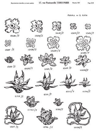 Feuilles fleurs fruits - Pièces estampées ARTMETAL FRAMEX