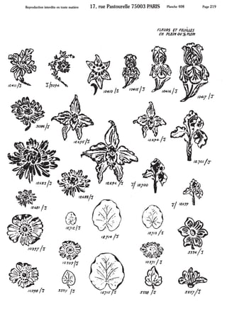 Feuilles fleurs fruits - Pièces estampées ARTMETAL FRAMEX