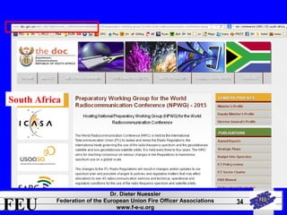 FEU Dr. Dieter Nuessler 
Federation of the European Union Fire Officer Associations 
www.f-e-u.org 
34 
South Africa 
 