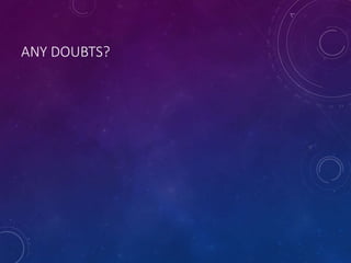 ANY DOUBTS?
 