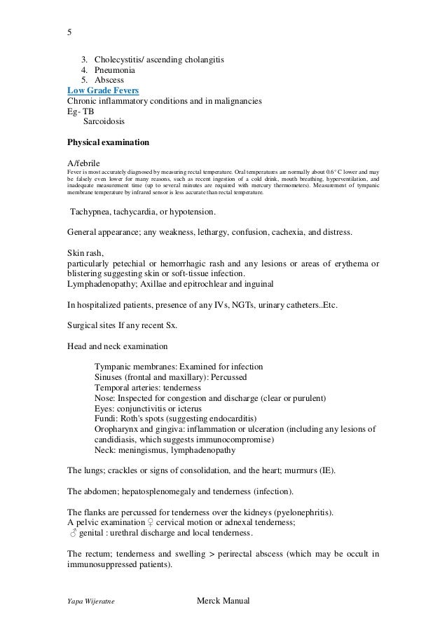 fever lecture note doctors note for cold