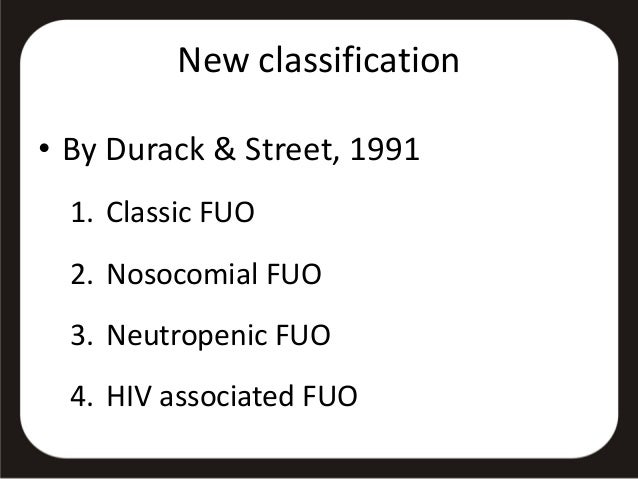 Fever Of Unknown Origin