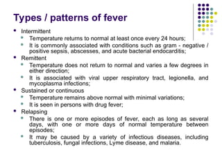 Fever- pathophysiology , patterns, types of fuo.ppt