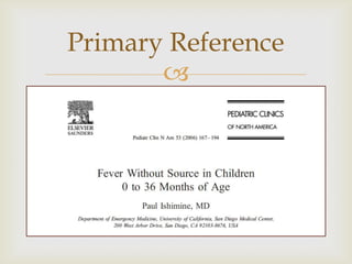 Fever without source | PPTX