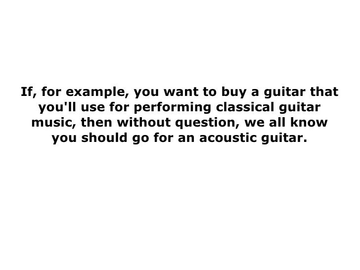 Few Tips Of Buying A Guitar