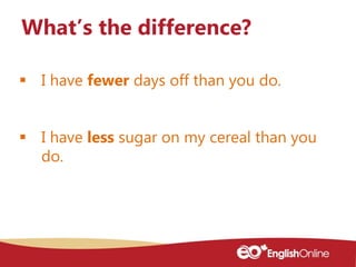 Fewer or less | PPTX