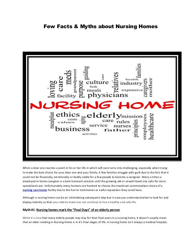 Home Care Versus Nursing Home