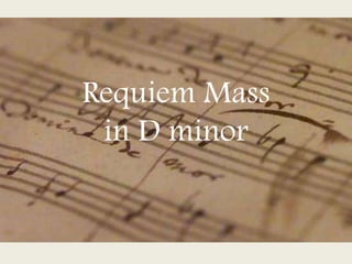 Requiem Mass in D minor 