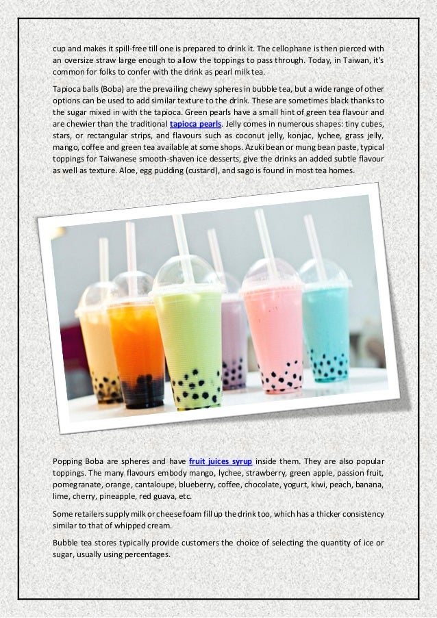 Few Interesting Facts about Tapioca (Boba) Tea you should know