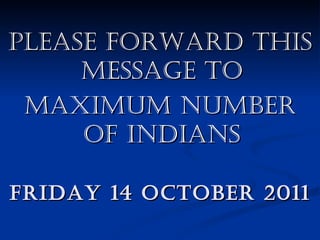 Few minutes for our country