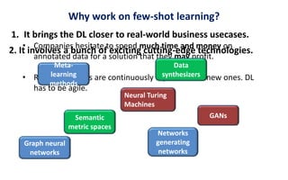 Few shot learning/ one shot learning/ machine learning | PPTX