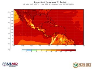 AGRO CLIMATOLOGÍA Y SISTEMAS DE ALERTA TEMPRANA FEWSNET 