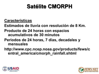AGRO CLIMATOLOGÍA Y SISTEMAS DE ALERTA TEMPRANA FEWSNET 