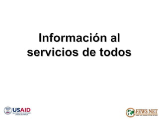 AGRO CLIMATOLOGÍA Y SISTEMAS DE ALERTA TEMPRANA FEWSNET 