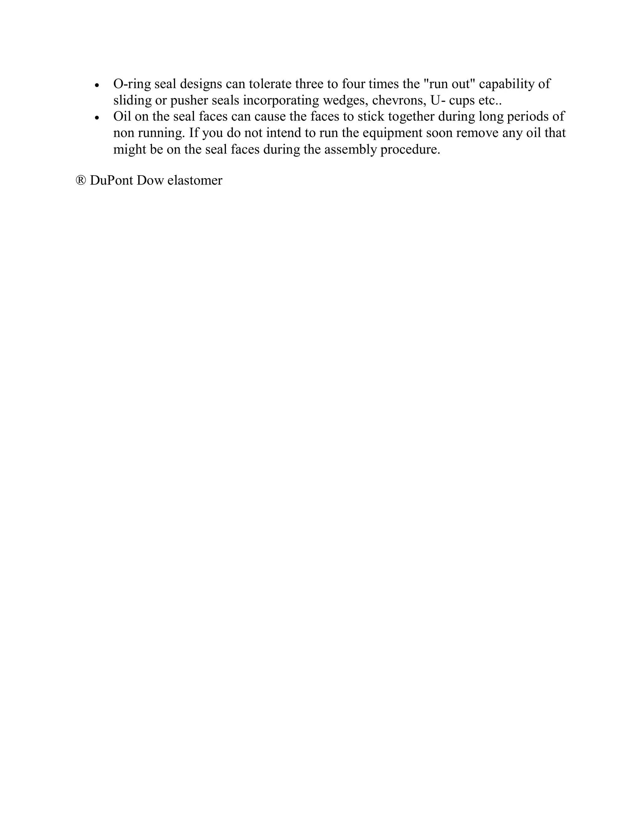 Few Thum Rule of MECHANICAL SEAL | PDF