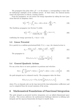 Feynman Path Integral; Theory and Applications | PDF