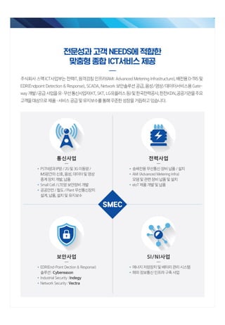 ICT사업부문, 사이버시큐리티 신규사업 소개서 