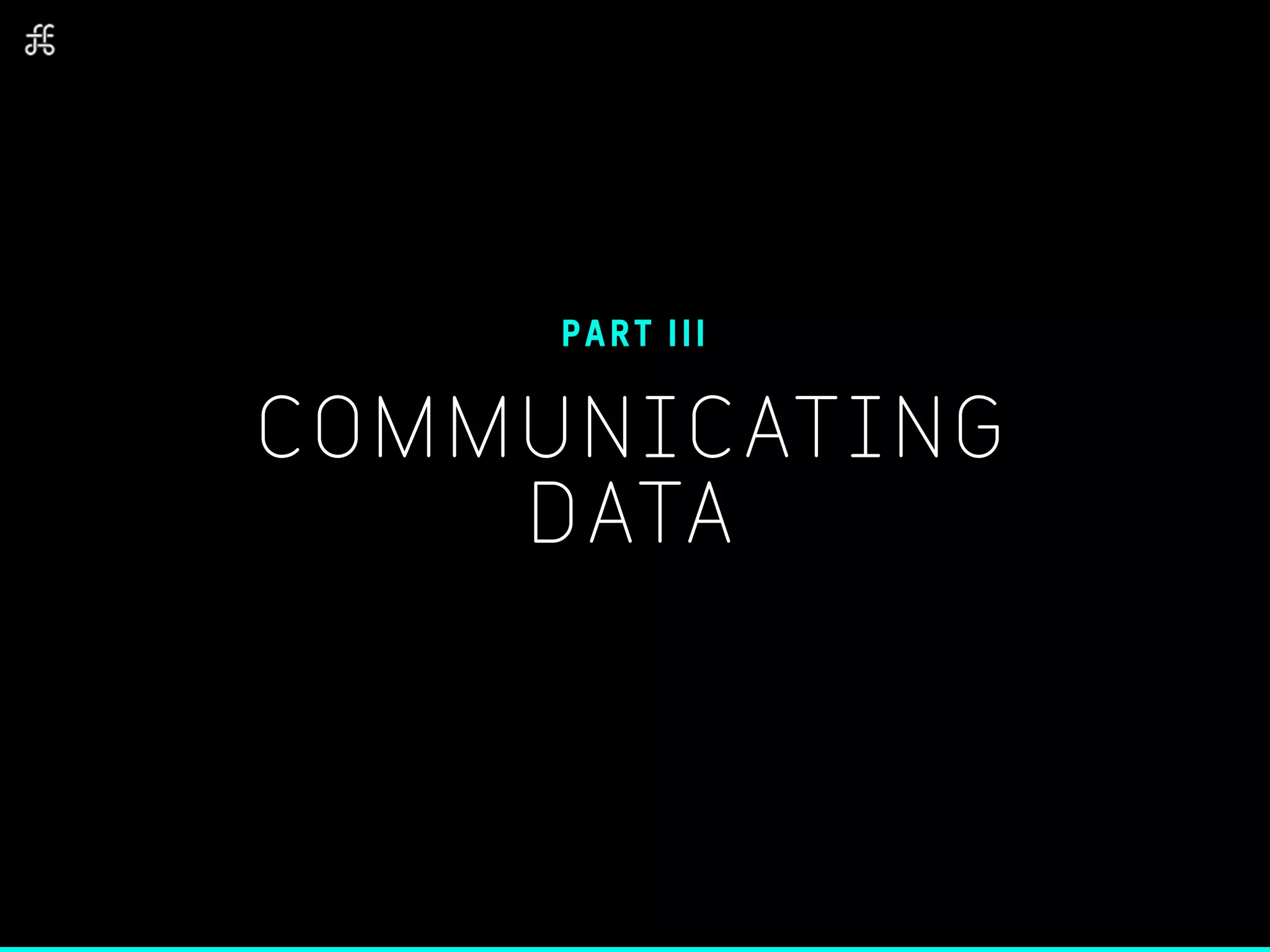 COMMUNICATING
DATA
PART III
 