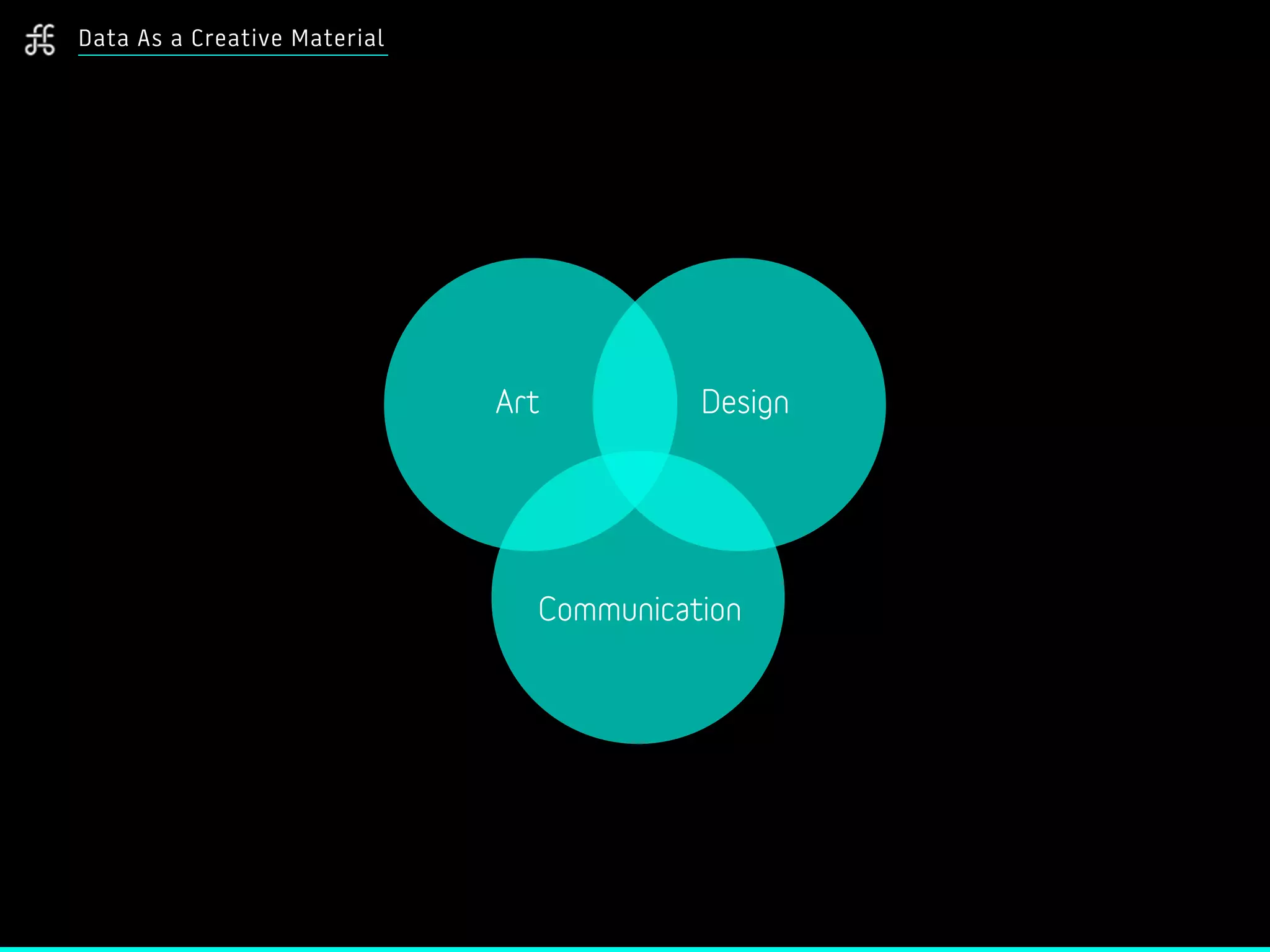 Data As a Creative Material
Art Design
Communication
 