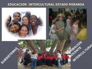 EDUCACION  INTERCULTURAL ESTADO MIRANDA SUBSISTEMAS FORMACION DOCENTE  INTERCULTURAL 