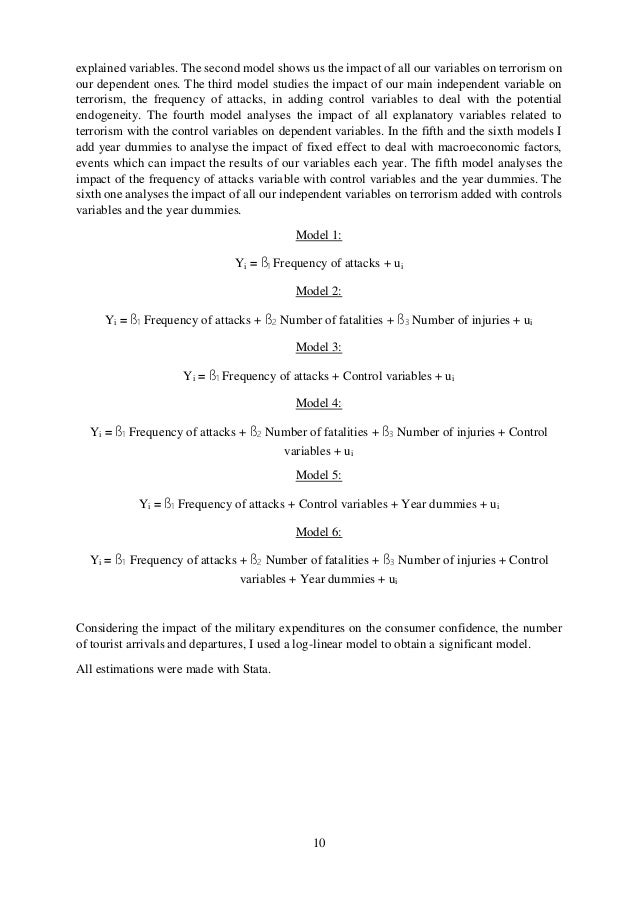 Master thesis terrorism