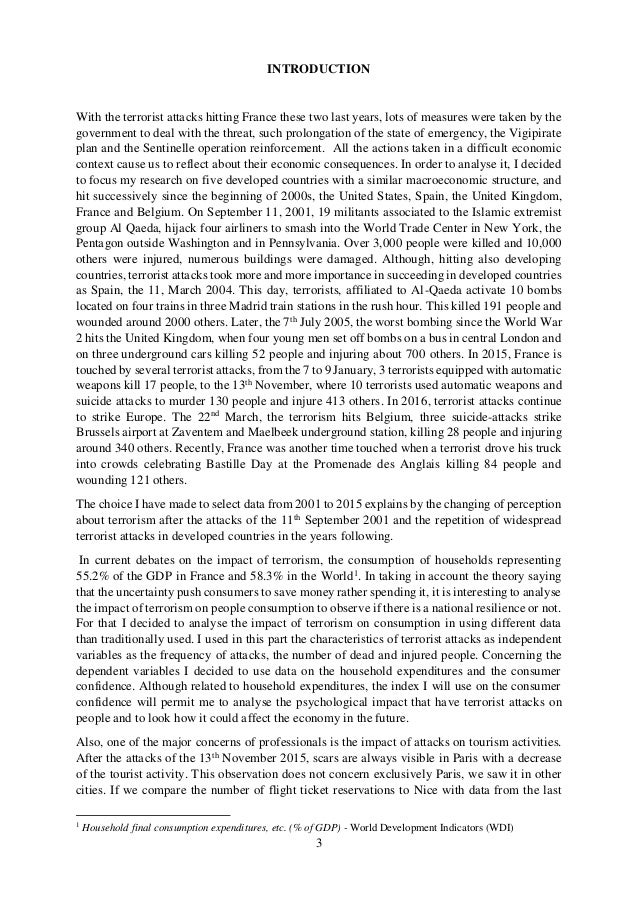 Master thesis terrorism