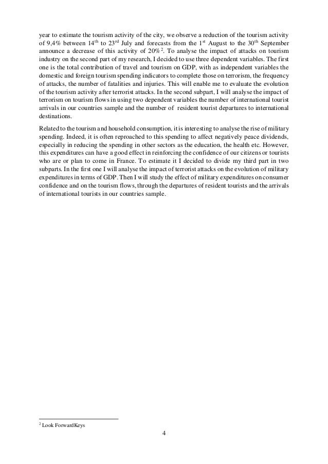 Masters thesis and terrorist sanctuary