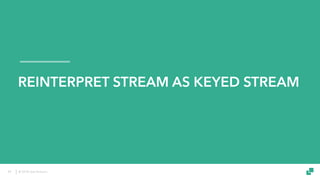 © 2018 data Artisans
REINTERPRET STREAM AS KEYED STREAM
49
 