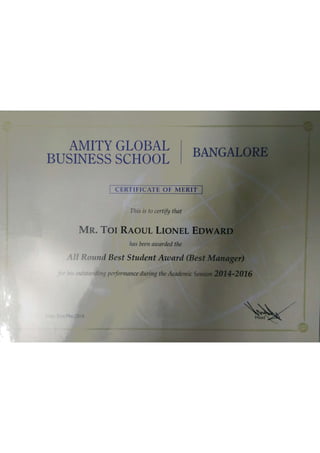 all round best student award