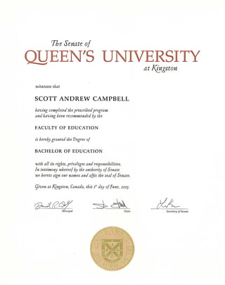 07 Queens Bachelor of Education