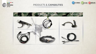 Military Cables AS9100
PRODUCTS & CAPABILITIES
 