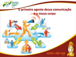 O primeiro agente dessa comunicação
é o nosso corpo
 