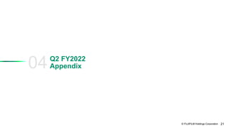 © FUJIFILM Holdings Corporation 21
04Appendix
Q2 FY2022
 