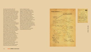 34), Stile futurista (Torino 1934-35)                  Fusetti; La Folgore Futurista
di Prampolini e Fillia e da Futurismo                  (Pavia 1917) di Angelo Rognoni e Gino
(Roma 1932-33), il periodico di Mino Somenzi,          Soggetti; FrecciaFuturista (Milano 1917)
presto trasformatosi in Sant’Elia (Roma 1933-          di Alk Giàn e Pietro Negri; il numero unico
34), quindi in Artecrazia(Roma 1934-1939).             Mantova Futurista (Mantova 1928)
Ma al di là di tali testate esiste un universo         di Gino Cantarelli; Futurista Mediterraneo
cartaceo che comprende periodici e numeri              (Cagliari-Roma 1938-43) di Gaetano
unici di vario genere. Vi sono i giornali politici     Pattarozzi. La Nuova Venezia (Venezia
come L’Ardito (Milano 1919-21) di Ferruccio            1924-25) di Renzo Bertozzi e Paolo Foscari;
Vecchi e Mario Carli; I Nemici d’Italia (Milano        Nuovo Futurismo (Milano 1934) di Lino
1919-20) di Armando Mazza; La Testa                    Cappuccio; Originalità (Reggio Calabria 1924)
di Ferro (Milano-Fiume 1920-21)                        di Enzo Benedetto; il numero unico
di Mario Carli. Pubblicazioni sporadiche               Piemonte Futurista (Torino 1924) di Lino
di futuristi all’estero, o numeri speciali dedicati    Angelo Paderni; il numero unico Supremazia
al movimento, tra cui Der Futurismus (Berlino          Futurista (Firenze1933) di Antonio Marasco;
1922) di Ruggero Vasari; il fascicolo                  le pagine futuriste di Vela Latina (Napoli 1915-
di Der Sturm dedicato ai futuristi italiani            16), curate da Francesco Cangiullo.
(Berlino 1922), curato da Herwarth Walden;             Sono questi solo alcuni esempi




                                                                                                          Rivista - Dinamo
uturistFAristocracy (New York 1923) di Nanni           di una mappa molto estesa, che riflette
Leone Castelli; un numero futurista di Maalesh         la vastità del fenomeno futurista.
(Il Cairo 1929), edito per iniziativa di Nelson
Morpurgo; Red numero su Marinetti
e il Futurismo mondiale (Praga 1929).
Fogli di gruppi locali, come La Balza Futurista
(Ragusa-Messina 1915) di Vann’Antò
(Giovanni Antonio Di Giacomo), Guglielmo
Jannelli, Luciano Nicastro; il numero unico
Arte uturista FItaliana-1909 ,1929 (Palermo
1929) di Pippo Rizzo; il mensile L’Aurora
(Gorizia 1923-24) di Sofronio Pocarini;
Dinamo Futurista (Rovereto 1933)
di Fortunato Depero; Elettroni (Napoli 1933)
di Luigi Gallina e Manuel Caracciolo;
Epeo (Trieste 1922-23) di Giorgio Carmelich;
Firenze Futurista (Firenze 1922) di Oscar



170 |         FF3300 | DoSSIer: le riviste futuriste
 