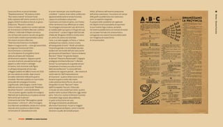 Caracciolo firma un pezzo intitolato                  le scorie mentali per una chiarificazione           Infatti, all’interno dell’enorme produzione
“Napoletanamente”. Ricordiamo inoltre                 cristallina”. L’autore ritrae inoltre un Boccioni   dell’artista roveretano, l’incursione nel campo




                                                                                                                                                            Rivista - Dinamo Futurista
“Due sintesi teatrali” di Cesare Cerati.              appassionatodurante le serata futuriste,            della grafica pubblicitaria non costituisce
Sulla copertina dell’ultimo numero (n.3/4/5,          capace di confondere e disarmare                    certo un aspetto marginale.
giugno 1933) è incollata la foto di un gesso          l’avversario col motto di spirito, con l’ironia;    Fu proprio nelle cosiddette arti applicate
di Boccioni, “Muscoli in velocità”.                   infine rammenta il suo affetto per la madre,        che Depero trovò la possibilità di esprimere
Come si è detto, questo è un numero speciale          “la compagna esclusiva dei suoi ultimi anni,        la sua irruente foga creativa, portando
per le onoranze a Umberto Boccioni, svoltesi          la modella delle sue opere e il rifugio dei suoi    nel sistema pubblicitario una ventata di novità
a Milano. L’editoriale di Depero annuncia             smarrimenti”. Luciano Folgore (dal Giornale         sia sul piano formale che contenutistico,
che nel fascicolo saranno raccolti vari giudizi       d’Italia del 20 agosto 1916) lo ricorda come        coniugando una visione futurista della realtà
e scritti editi e inediti di personalità e artisti    un uomo che aveva una sola fede,                    con l’esigenza di nuove forme
che vissero accanto a Boccioni,                       l’arte, e un solo orgoglio, la Patria, e “voleva    di comunicazione.
“fede futurista fraterna e incrollabile”.             ambedue fuse insieme, innanzi a tutto,
Depero si augura anche – come già aveva fatto         all’avanguardia di tutto“. Rivolti ad esaltare
al congresso futurista del 1924 -                     l’impronta geniale e incancellabile lasciata
che le onoranze si concludano                         da Boccioni nel mondo dell’arte sono anche
con la fondazione di una galleria d’arte              gli interventi di Paolo Buzzi “Gloria a Umberto
dedicata all’opera del fondatore                      Boccioni”, Notari “Un grande italiano
del dinamismo plastico. Seguono quindi                di domani” Massimo Bontempelli “L’ingegno
una serie di articoli, prevalentemente già            prodigioso di Umberto Boccioni” e Renato
apparsi su altre riviste o cataloghi                  Simoni “La scomparsa di un grande artista”.
di mostre, tutti incentrati sulla figura              Completano il numero una serie di scritti
e sull’opera del grande artista nato                  dello stesso Boccioni “La storia dell’arte
a Reggio Calabria nel 1882 e morto nel 1916           suddivisa nei seguenti periodi…; Noi viviamo di
per una caduta da cavallo, dopo essersi               verità nate ieri; Dall’impressionismo
arruolato volontario nella prima guerra               al Futurismo”, quattro lettere da lui scritte
mondiale. Marinetti pubblica un suo ritratto          durante la guerra rivolte alla madre
personale del compagno futurista;                     e alla contessa Vanna Piccini, alcune sue
Luigi Russolo, dalla Spagna, ricorda l’inizio         fotografie e la voce “Boccioni” tratta
della loro amicizia, la nascita del “Manifesto        dall’Enciclopedia Treccani. Il fascicolo
dei pittori futuristi”, sorto dal desiderio           si chiude con otto tavole fuori testo: quattro
“che un’azione uguale a quella che svolgeva           quadri e sette sculture di Boccioni, oggi andati
Marinetti per la letteratura e la poesia venisse      persi. Tutti e tre i numeri di Dinamo Futurista
fatta anche per la pittura”.                          concedono largo spazio alla pubblicità,
L’intervento dal titolo “Meravigliosa spirale         in parte scritta (come nel caso
boccioniana”, a firma I.P., offre l’immagine          del lungo incitamento ad abbonarsi
di un Boccioni autodidatta, dotato di un istinto      alla rivista Futurismo), ma per la maggior
naturale verso la pittura e determinato               parte disegnata da Depero, come il marchio
nel tentativo di “abbandonare tutte                   Veramon o quello del CordialCampari.



176 |        FF3300 | DoSSIer: le riviste futuriste
 