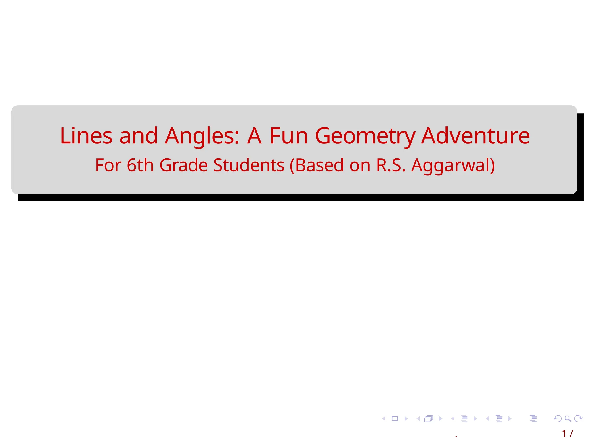 lines and angles grade 6 , mathematics grade 6, rs agagarwal | PPTX