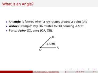 Py Ray Angle lines and angles grade 6 , mathematics grade 6, rs agagarwal | PPTX