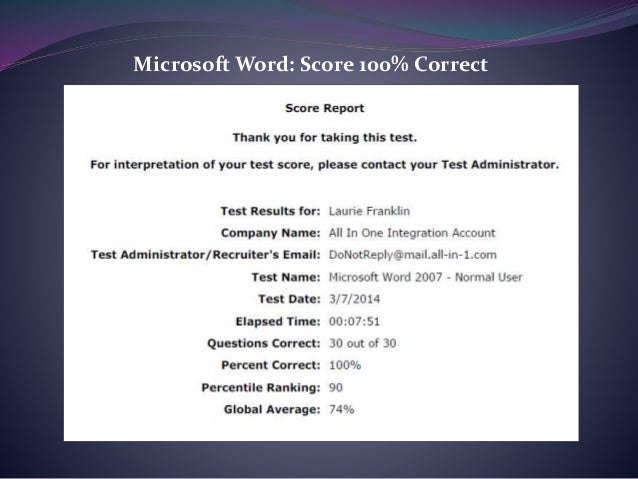 Microsoft Test Scores Data Entry Typing 10 Key Microsoft test scores data entry typing 10 key