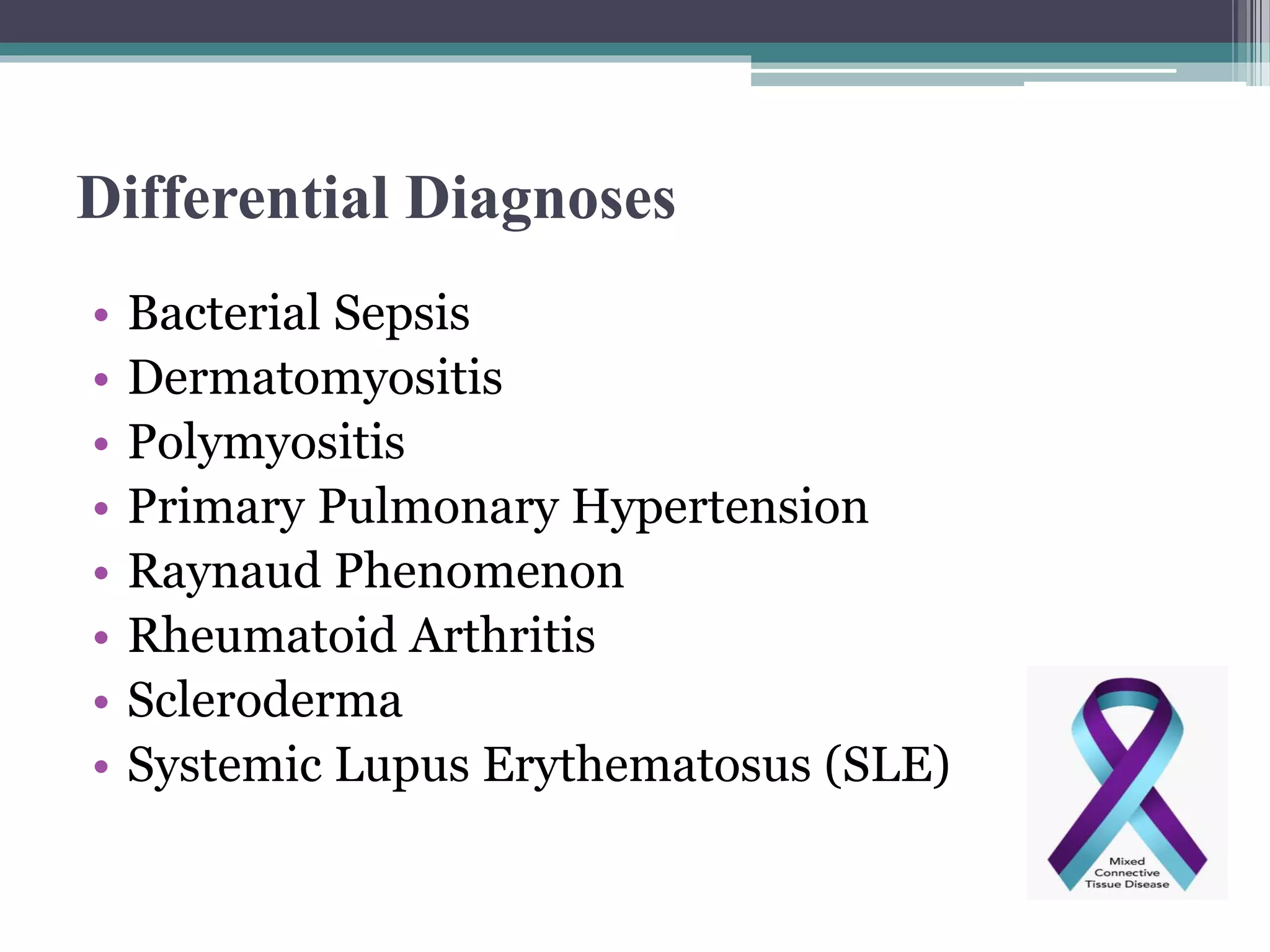 Mixed Connective Tissue Disease By Farshid Mokhberi PPT