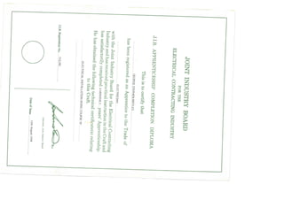 JIB Electrical Completion Diploma