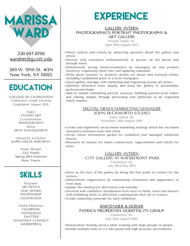 artist studio manager resume artist studio manager resume